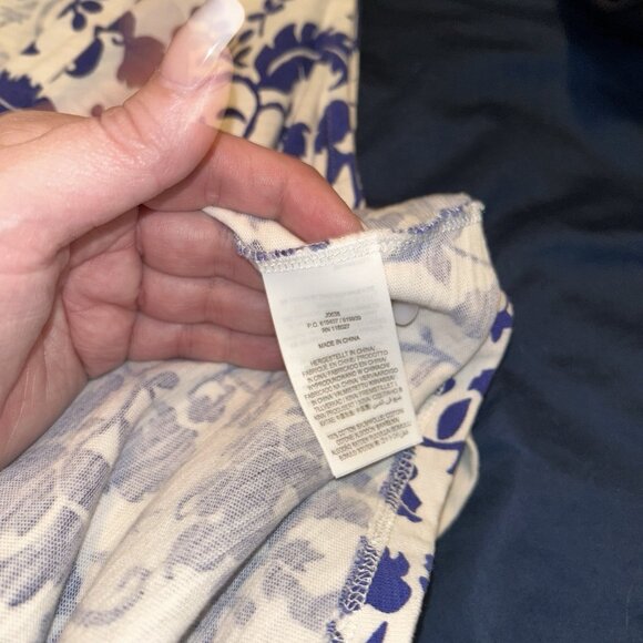 Boden Vanessa Blue Tropical Retreat Sleeveless Jersey Spring Dress Size 10 L - Picture 7 of 8